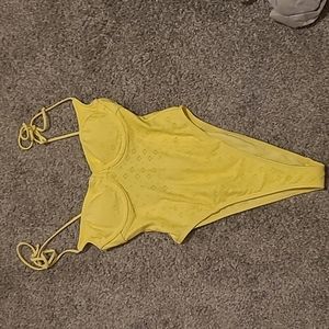 Yellow one peice swimsuit 💛